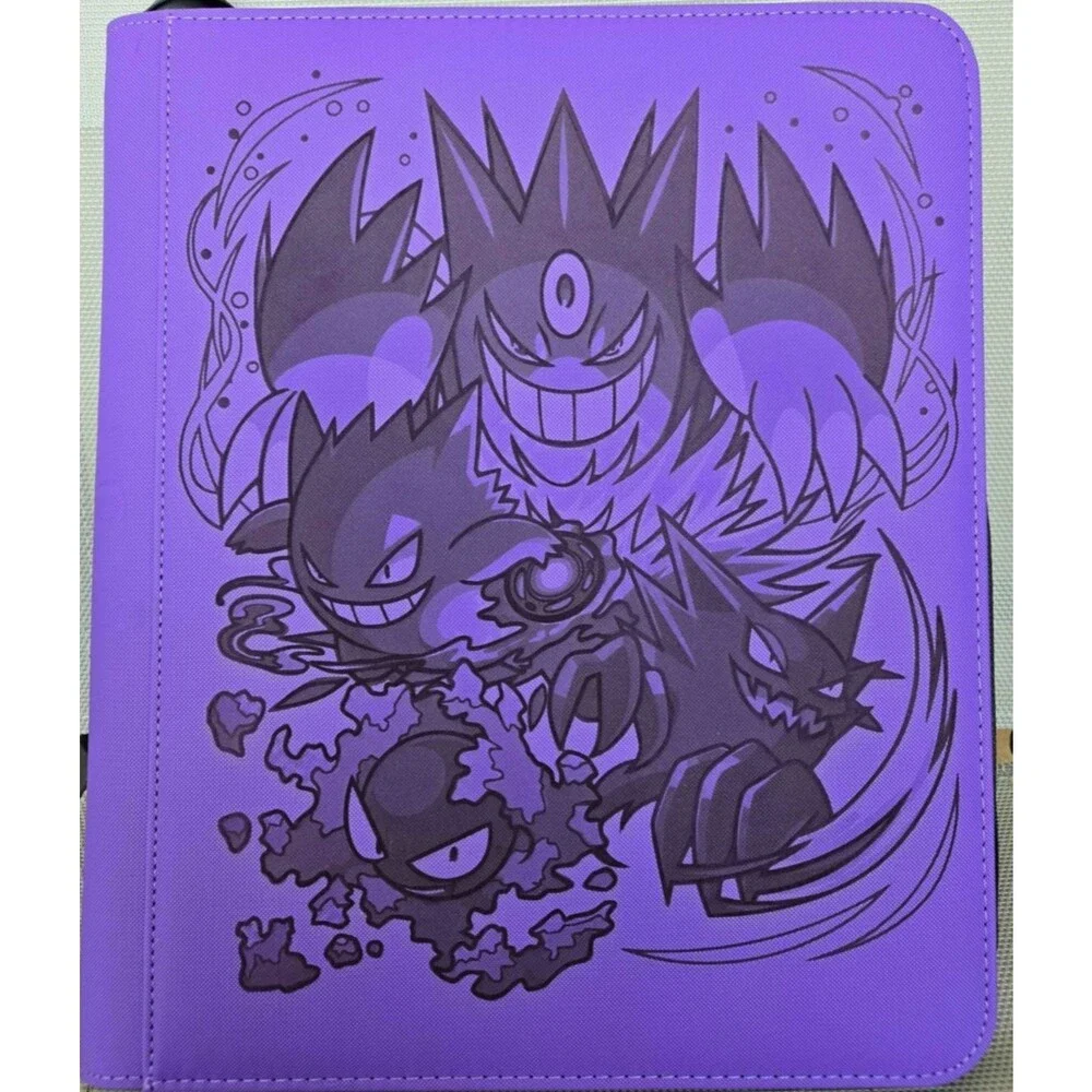 Pokemon Mega Gengar Laser Engraved Top Loader Binder MADE TO ORDER